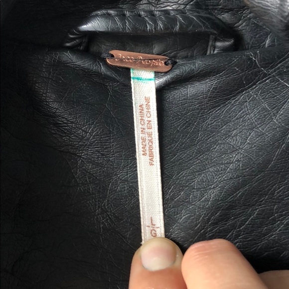 Free People vegan leather jacket - Picture 2 of 2